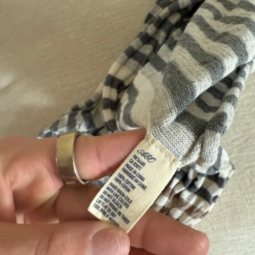 American Eagle Outfitters Checkered Scarf in Gray and Tan